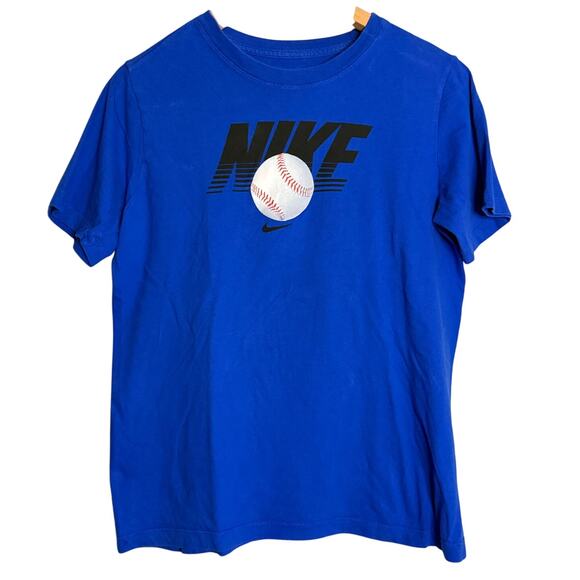 Nike Baseball Tee Boys XL Royal Blue - Picture 1 of 4